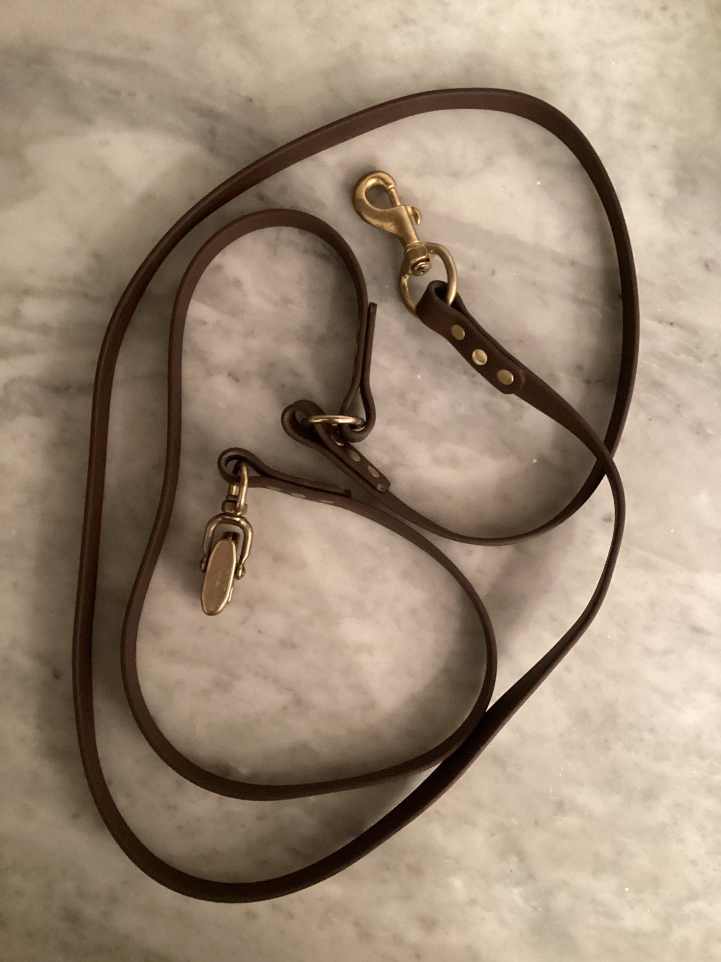 Jaeger Lead Brown Walker’s Lead over the shoulder leash hunt test NAVHDA Hunting