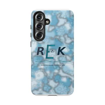 REK Blue Marble Camo Phone Case – Tough Protective iPhone & Samsung Cover