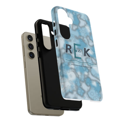 REK Blue Marble Camo Phone Case – Tough Protective iPhone & Samsung Cover