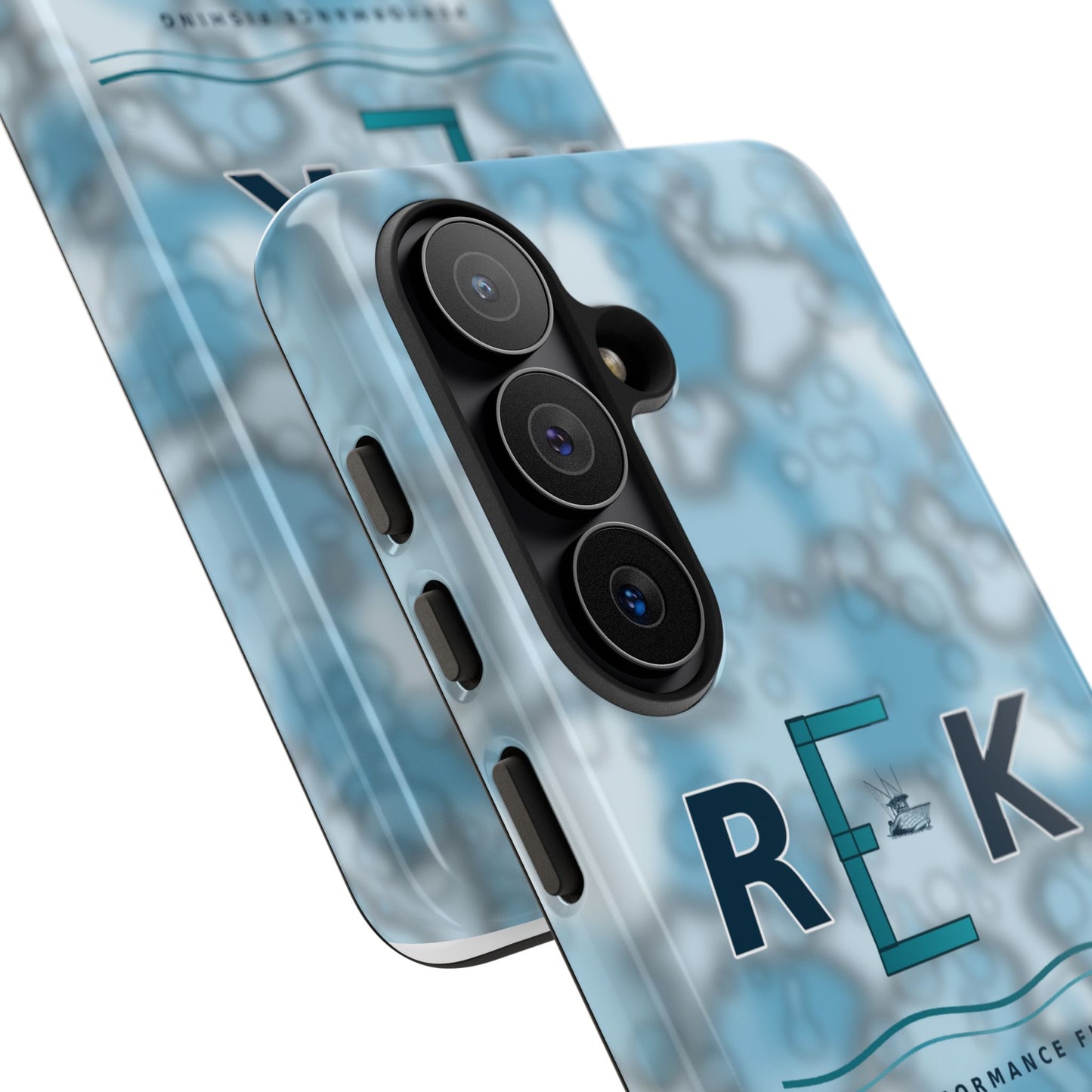 REK Blue Marble Camo Phone Case – Tough Protective iPhone & Samsung Cover