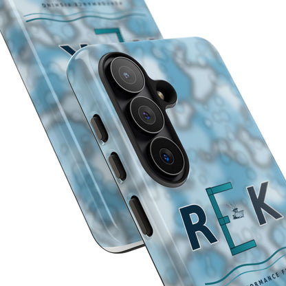 REK Blue Marble Camo Phone Case – Tough Protective iPhone & Samsung Cover
