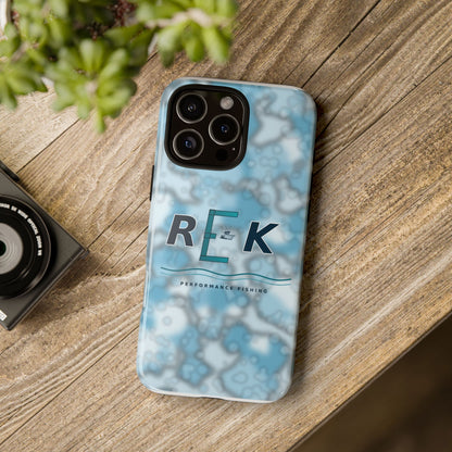 REK Blue Marble Camo Phone Case – Tough Protective iPhone & Samsung Cover
