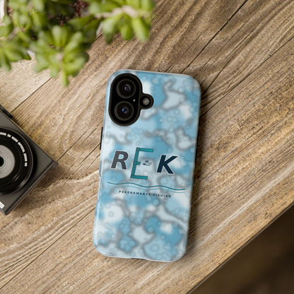 REK Blue Marble Camo Phone Case – Tough Protective iPhone & Samsung Cover