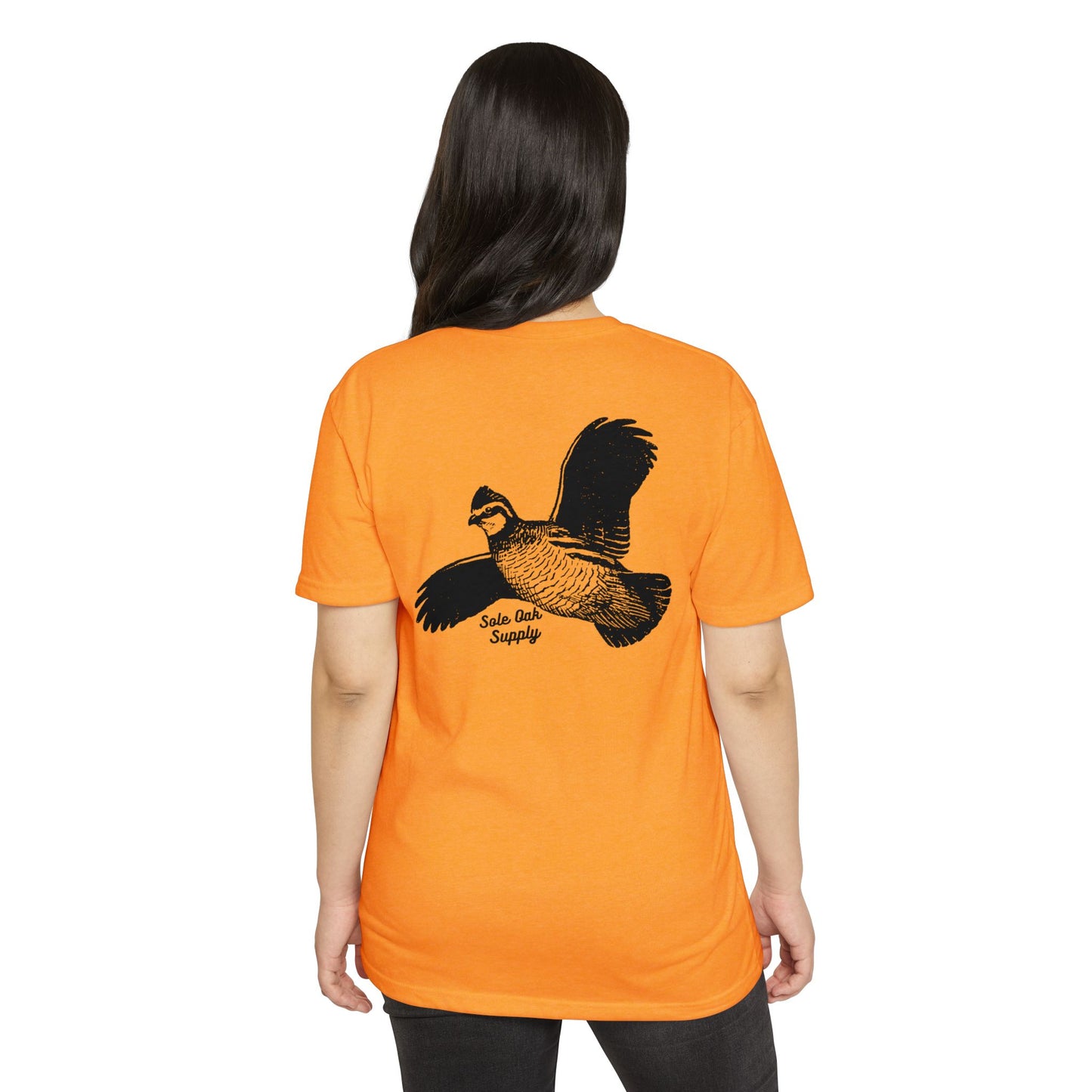 Quail Flying Cotton Poly Blend T shirt 12 Colors