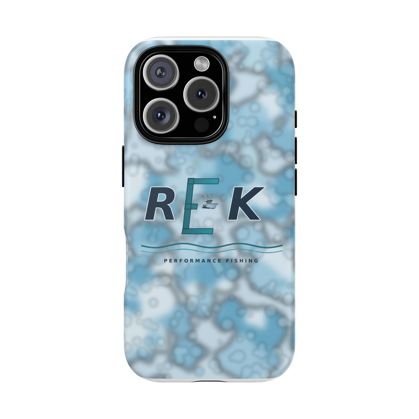 REK Blue Marble Camo Phone Case – Tough Protective iPhone & Samsung Cover