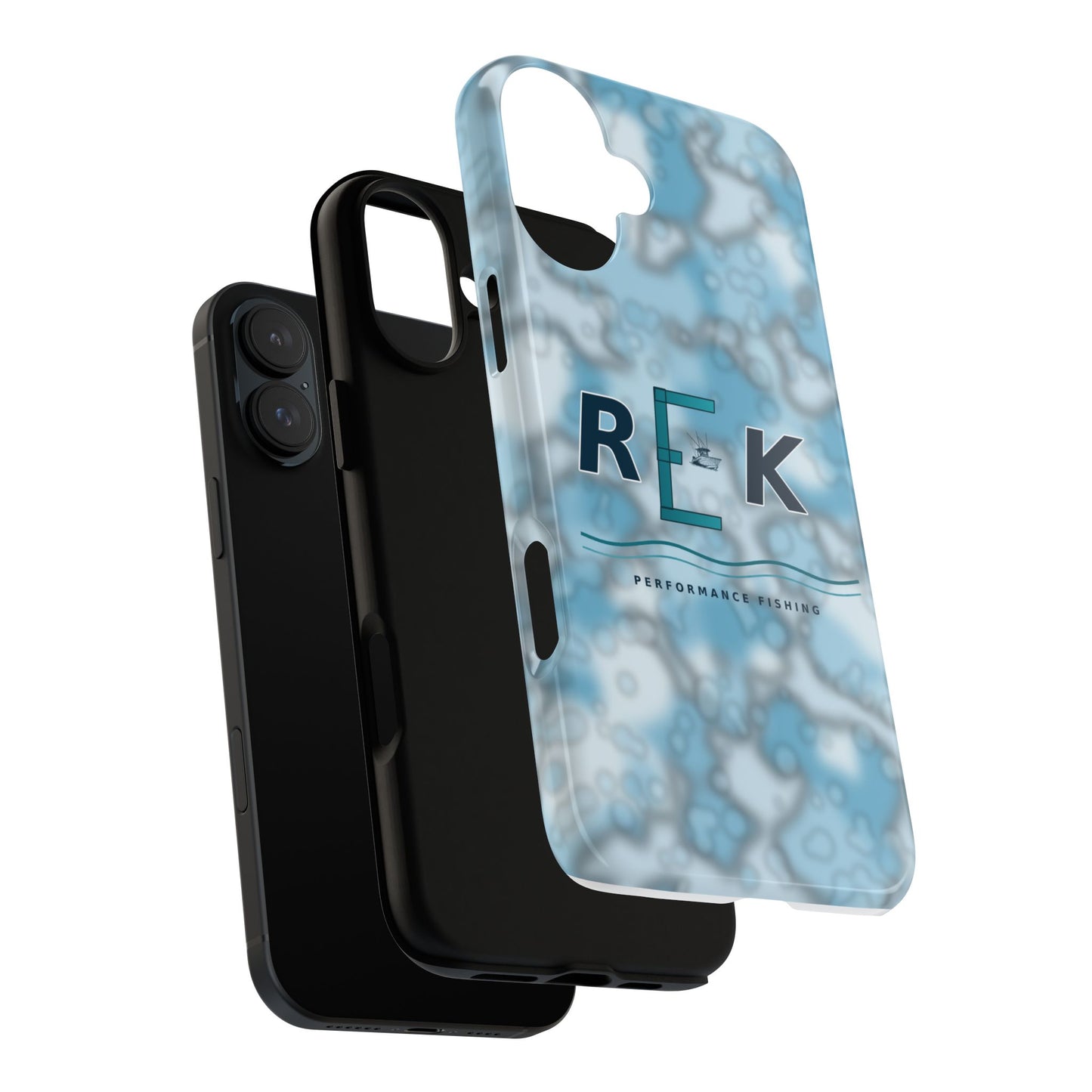 REK Blue Marble Camo Phone Case – Tough Protective iPhone & Samsung Cover