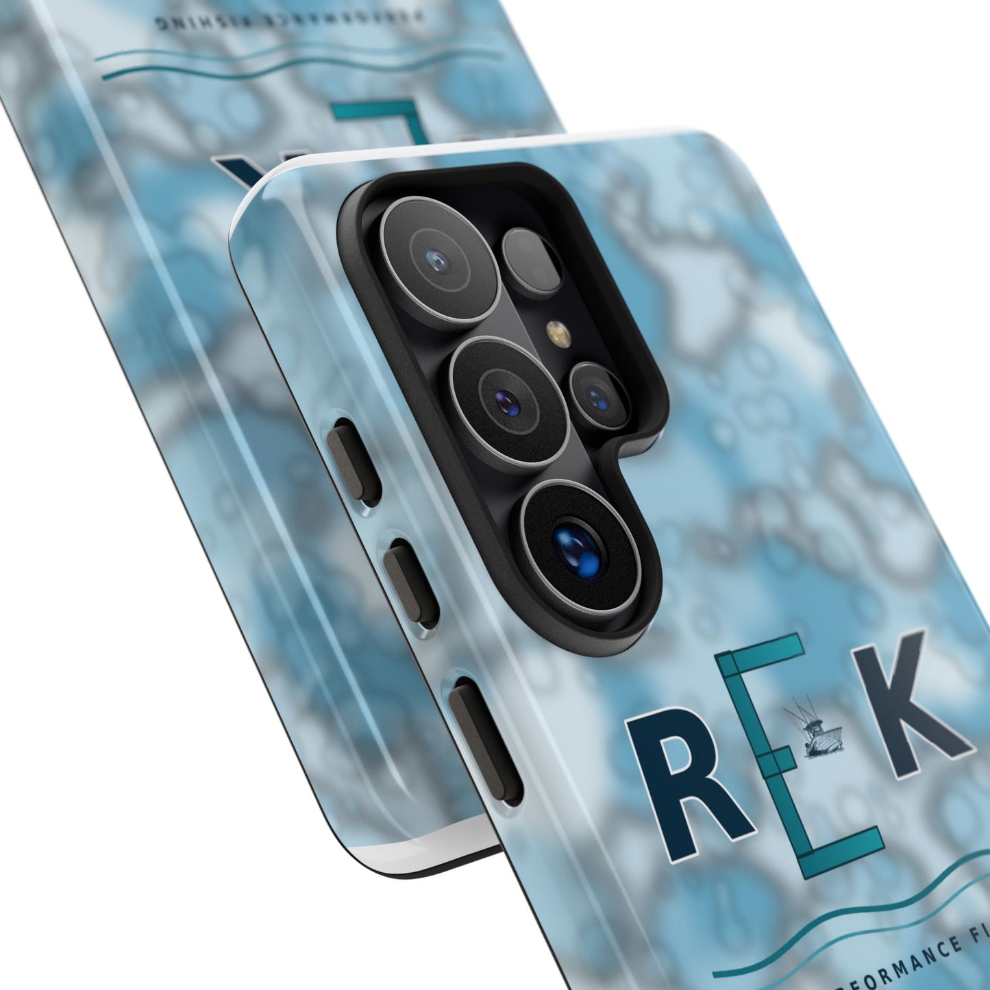 REK Blue Marble Camo Phone Case – Tough Protective iPhone & Samsung Cover