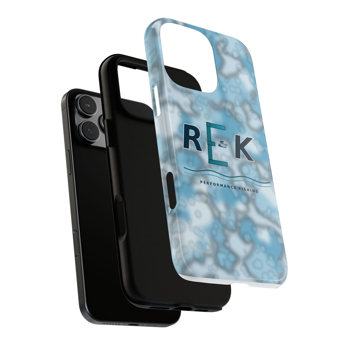 REK Blue Marble Camo Phone Case – Tough Protective iPhone & Samsung Cover