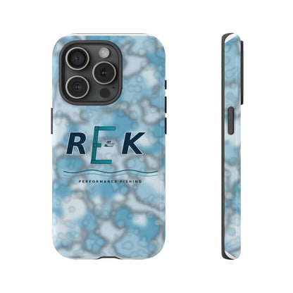 REK Blue Marble Camo Phone Case – Tough Protective iPhone & Samsung Cover