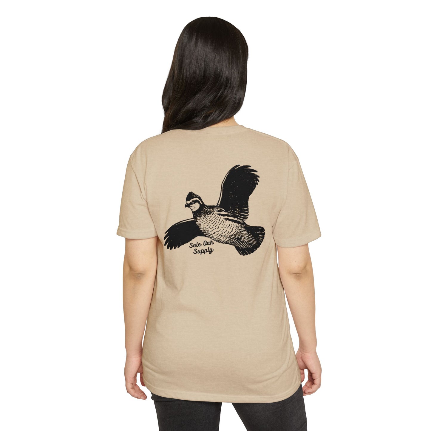 Quail Flying Cotton Poly Blend T shirt 12 Colors