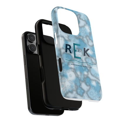 REK Blue Marble Camo Phone Case – Tough Protective iPhone & Samsung Cover