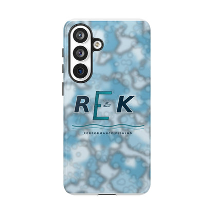 REK Blue Marble Camo Phone Case – Tough Protective iPhone & Samsung Cover