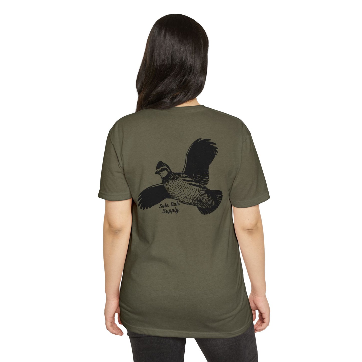 Quail Flying Cotton Poly Blend T shirt 12 Colors