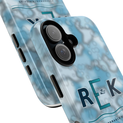 REK Blue Marble Camo Phone Case – Tough Protective iPhone & Samsung Cover