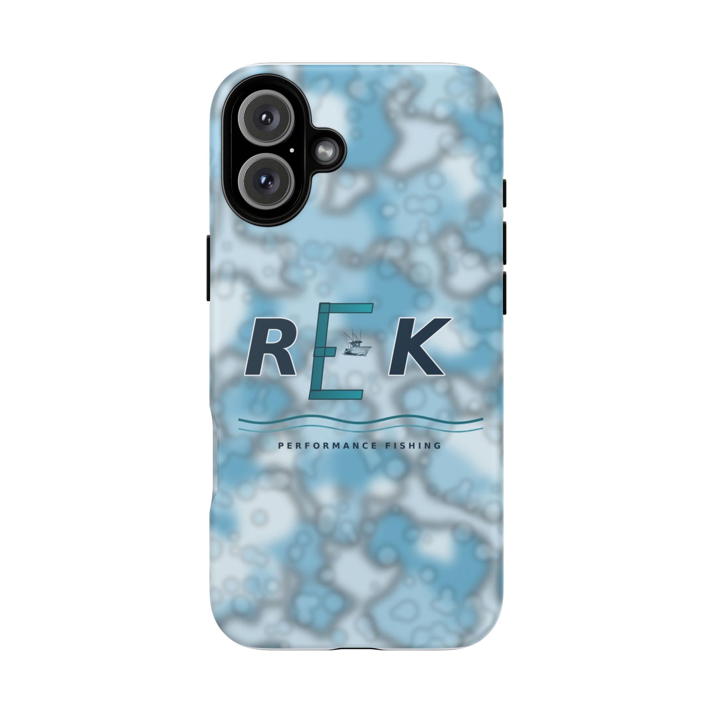 REK Blue Marble Camo Phone Case – Tough Protective iPhone & Samsung Cover