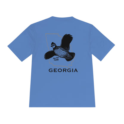 Georgia Quail Performance T-Shirt — Moisture-Wicking Polyester
