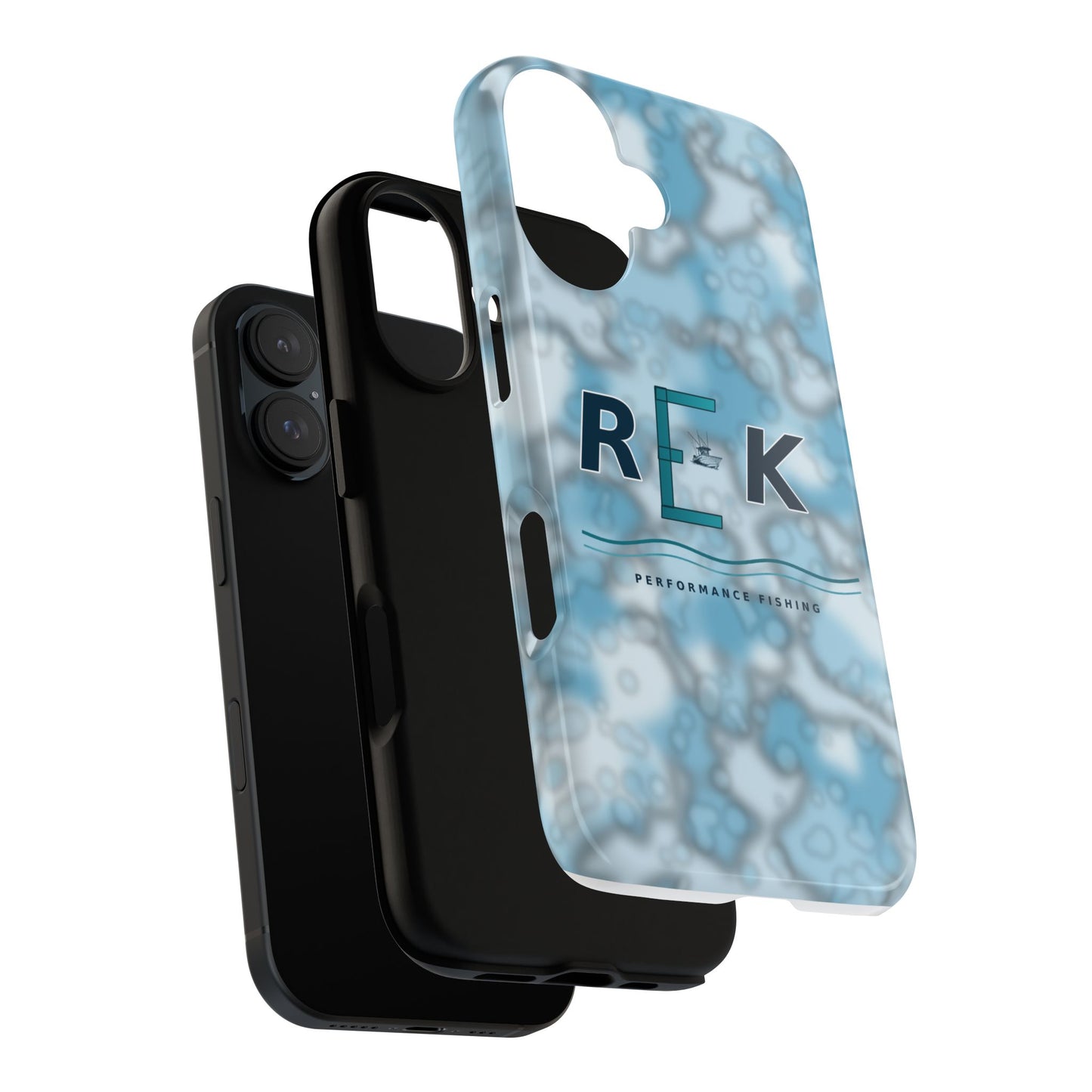REK Blue Marble Camo Phone Case – Tough Protective iPhone & Samsung Cover
