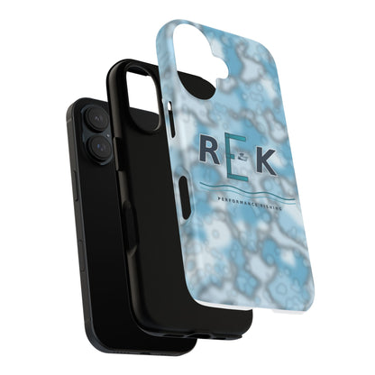 REK Blue Marble Camo Phone Case – Tough Protective iPhone & Samsung Cover