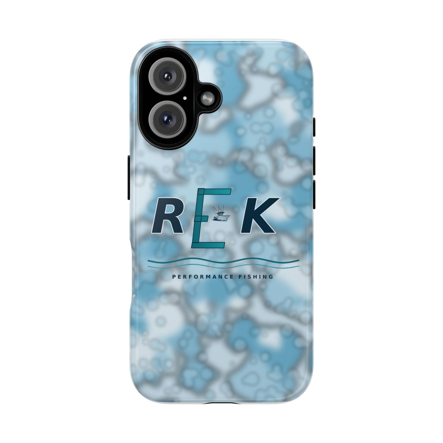 REK Blue Marble Camo Phone Case – Tough Protective iPhone & Samsung Cover
