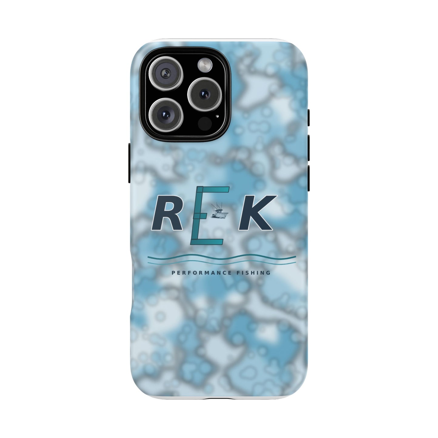 REK Blue Marble Camo Phone Case – Tough Protective iPhone & Samsung Cover