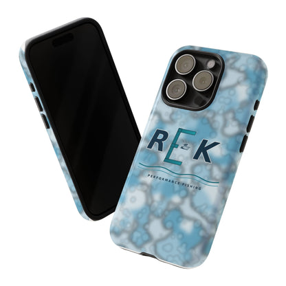 REK Blue Marble Camo Phone Case – Tough Protective iPhone & Samsung Cover