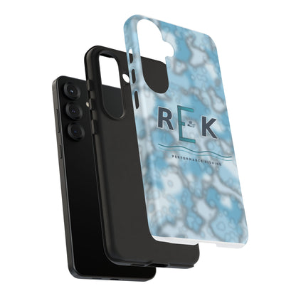 REK Blue Marble Camo Phone Case – Tough Protective iPhone & Samsung Cover