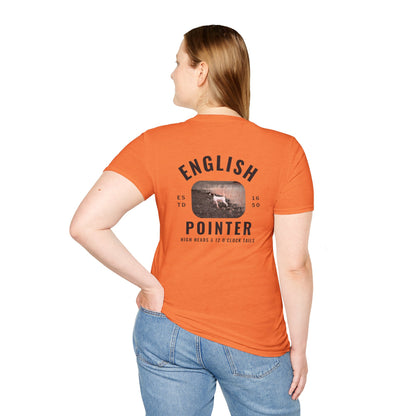 Vintage English Pointer T-Shirt — High Heads, 12 O'Clock Tails