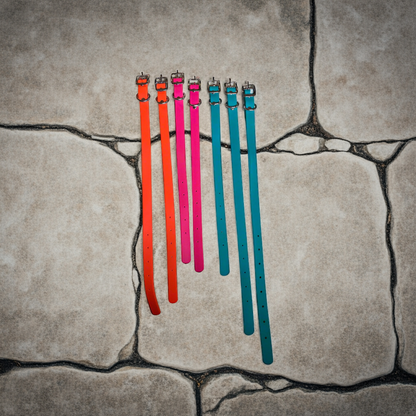 3/4" Biothane Super Heavy D-Ring Collar SS or Black Hardware