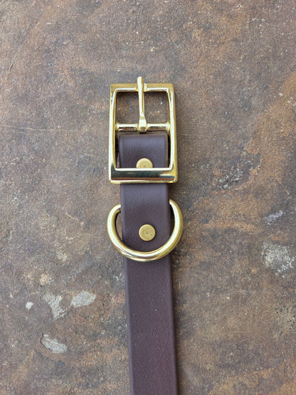 1" Biothane Dog Collar with D-Ring — Super Heavy Beta