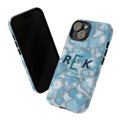 REK Blue Marble Camo Phone Case – Tough Protective iPhone & Samsung Cover