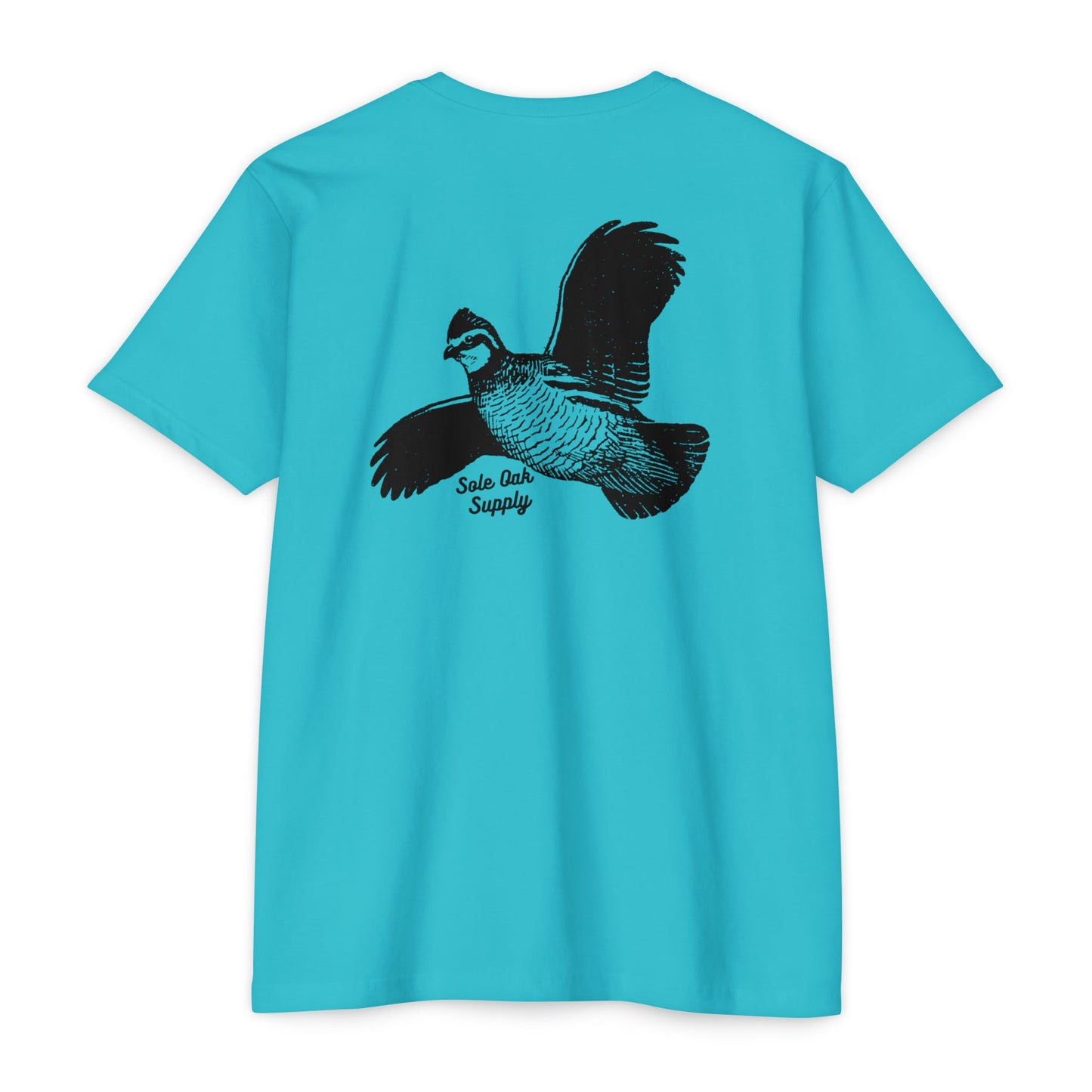 Quail Flying Cotton Poly Blend T shirt 12 Colors