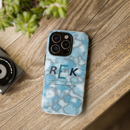 REK Blue Marble Camo Phone Case – Tough Protective iPhone & Samsung Cover