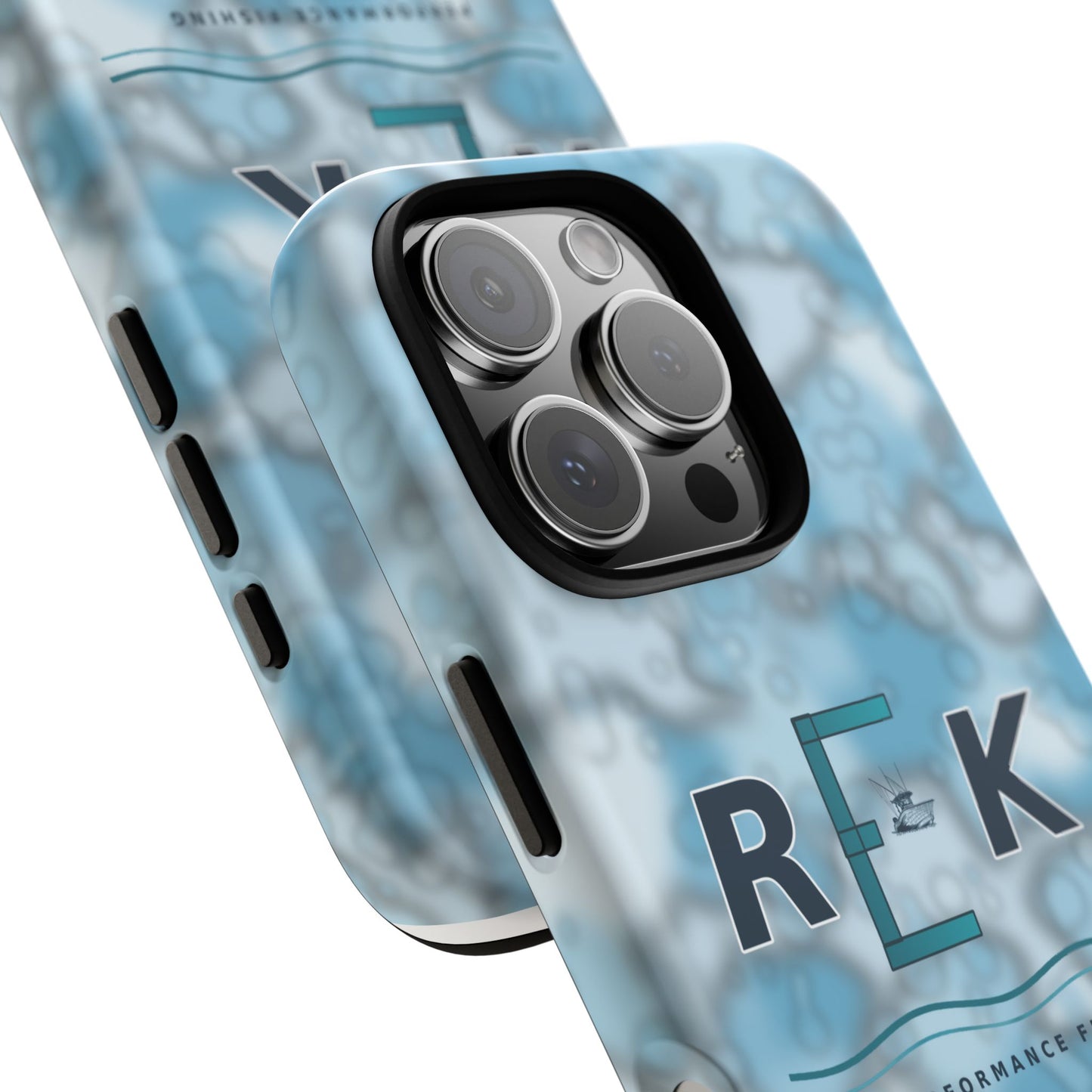REK Blue Marble Camo Phone Case – Tough Protective iPhone & Samsung Cover