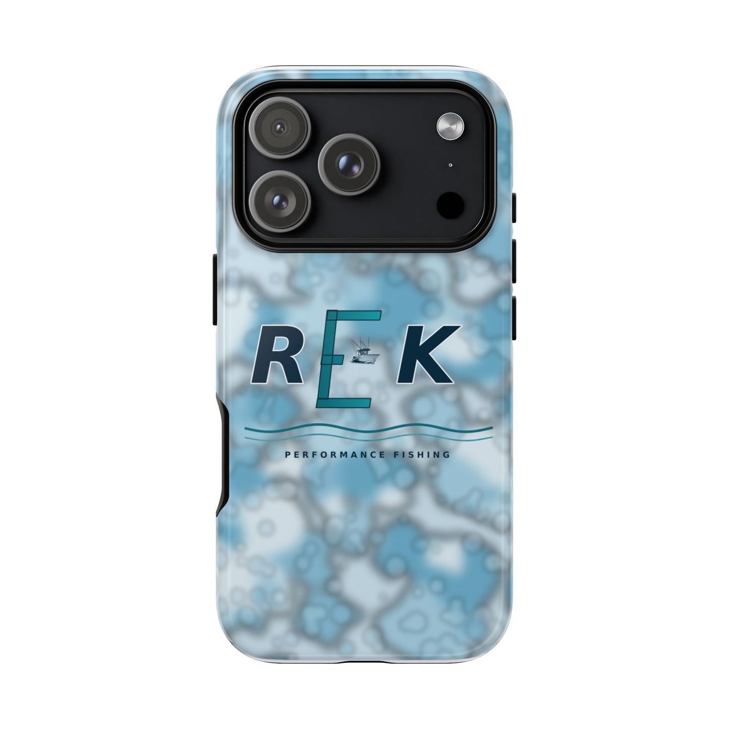 REK Blue Marble Camo Phone Case – Tough Protective iPhone & Samsung Cover