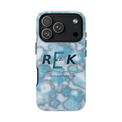 REK Blue Marble Camo Phone Case – Tough Protective iPhone & Samsung Cover