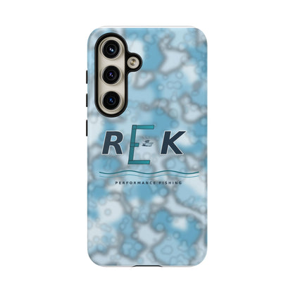 REK Blue Marble Camo Phone Case – Tough Protective iPhone & Samsung Cover