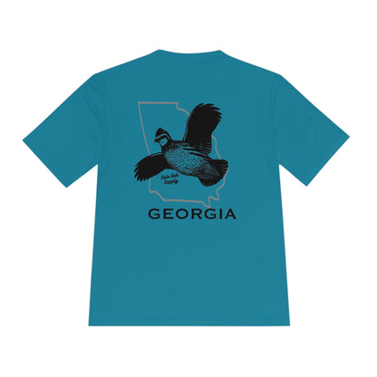 Georgia Quail Performance T-Shirt — Moisture-Wicking Polyester