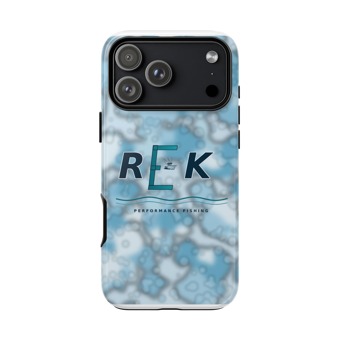 REK Blue Marble Camo Phone Case – Tough Protective iPhone & Samsung Cover
