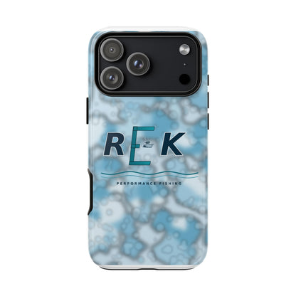 REK Blue Marble Camo Phone Case – Tough Protective iPhone & Samsung Cover