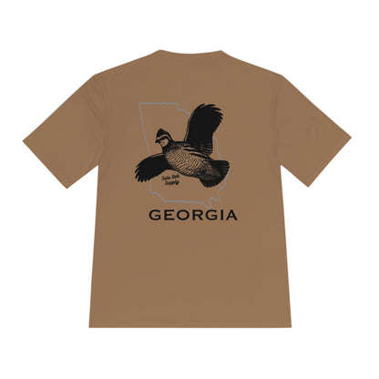 Georgia Quail Performance T-Shirt — Moisture-Wicking Polyester