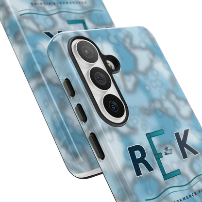 REK Blue Marble Camo Phone Case – Tough Protective iPhone & Samsung Cover