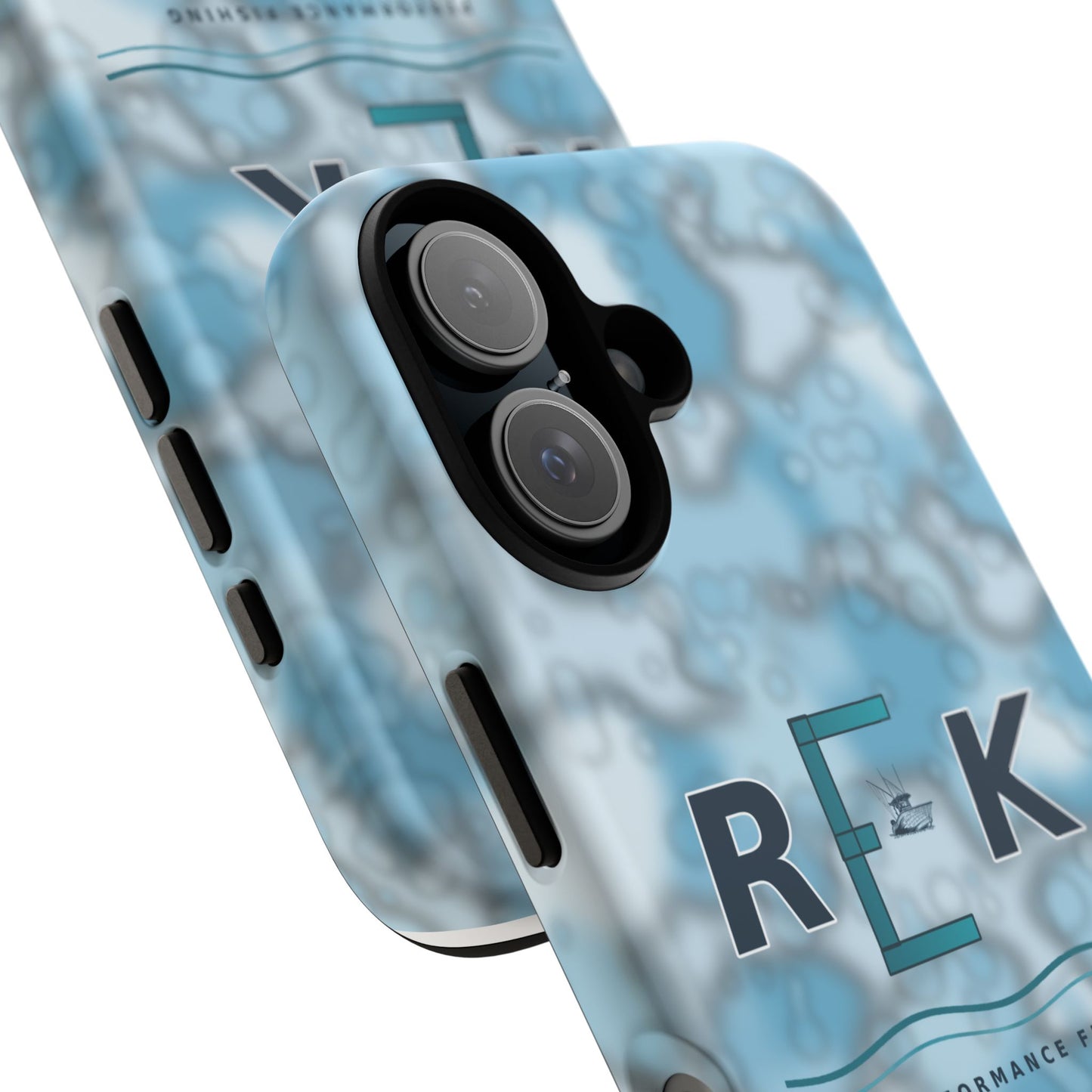 REK Blue Marble Camo Phone Case – Tough Protective iPhone & Samsung Cover