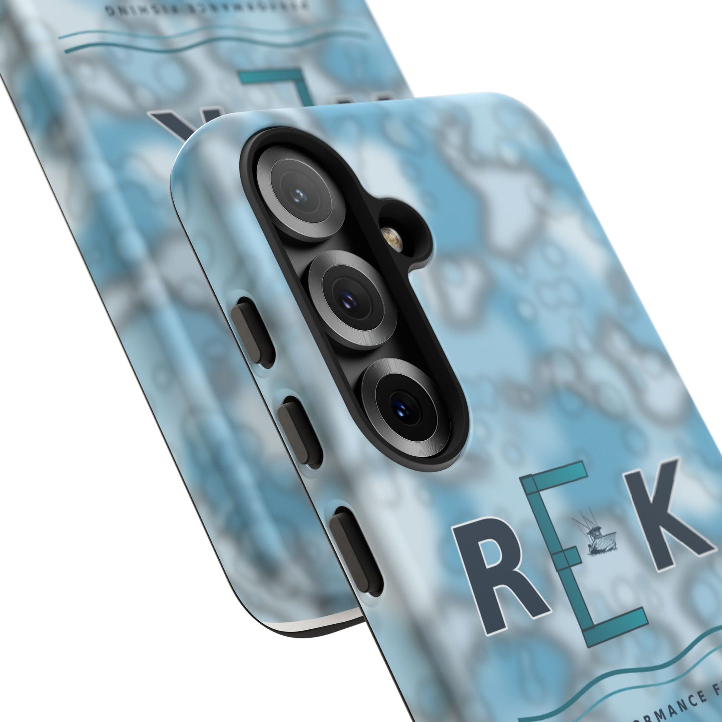 REK Blue Marble Camo Phone Case – Tough Protective iPhone & Samsung Cover
