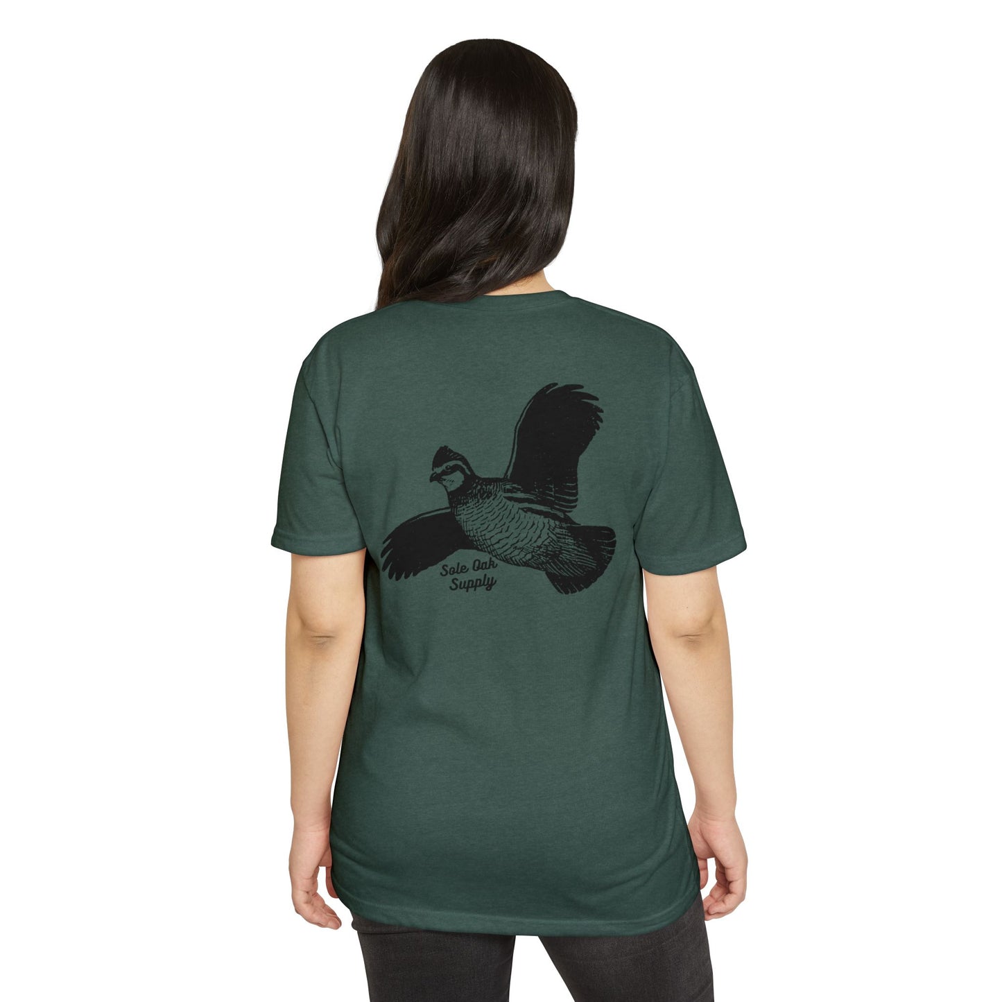 Quail Flying Cotton Poly Blend T shirt 12 Colors