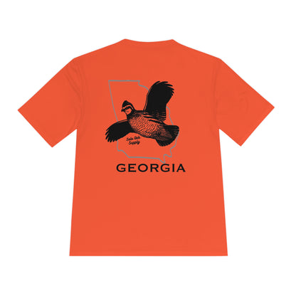 Georgia Quail Performance T-Shirt — Moisture-Wicking Polyester