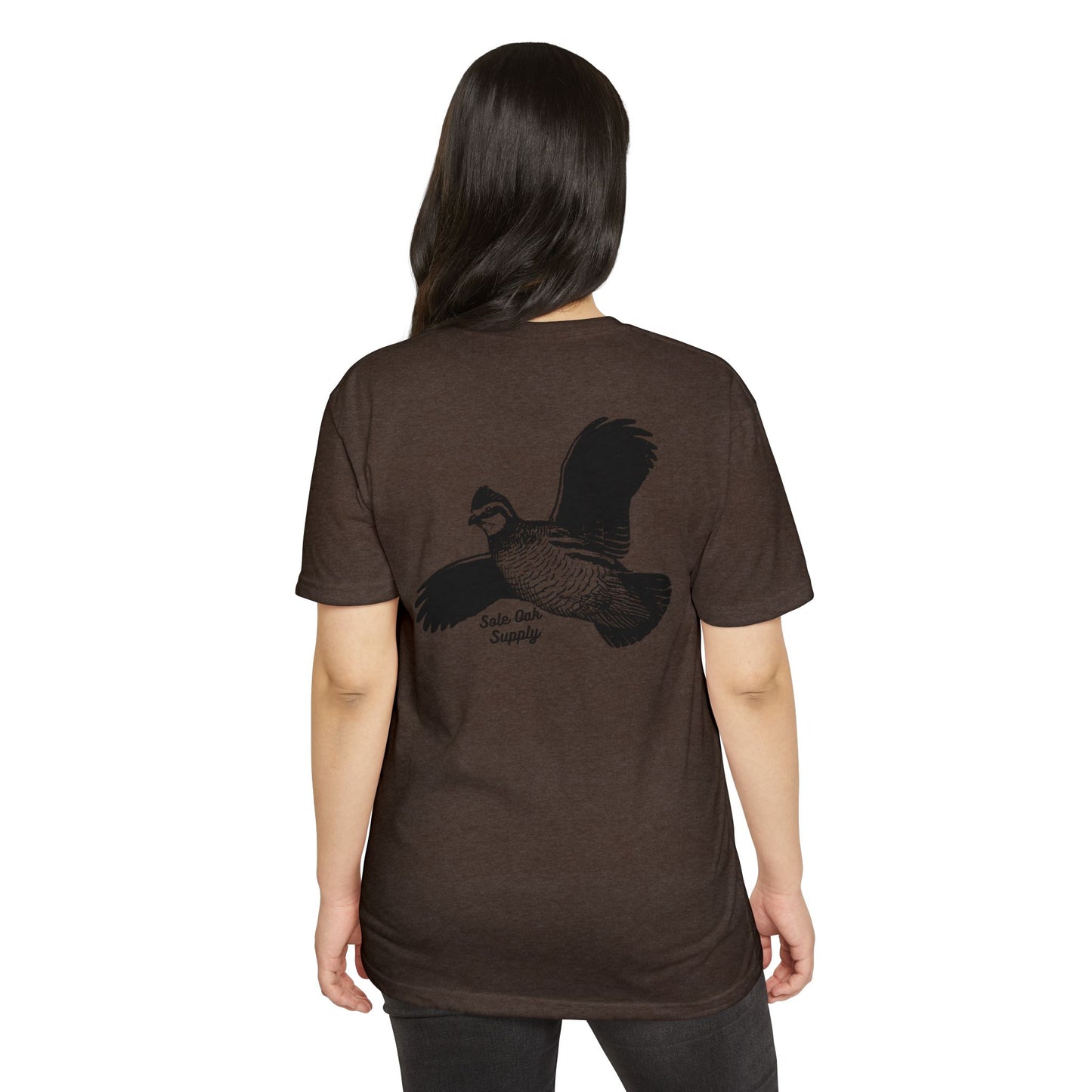 Quail Flying Cotton Poly Blend T shirt 12 Colors