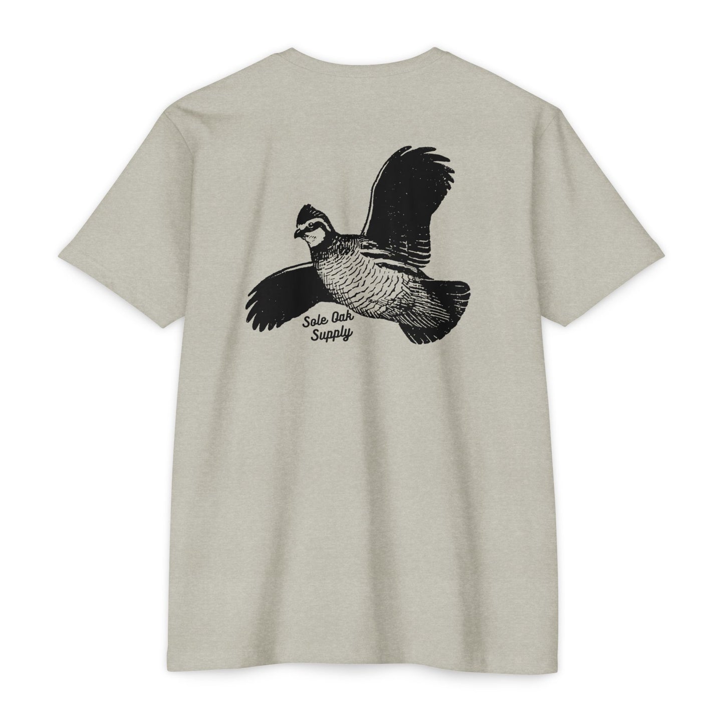 Quail Flying Cotton Poly Blend T shirt 12 Colors