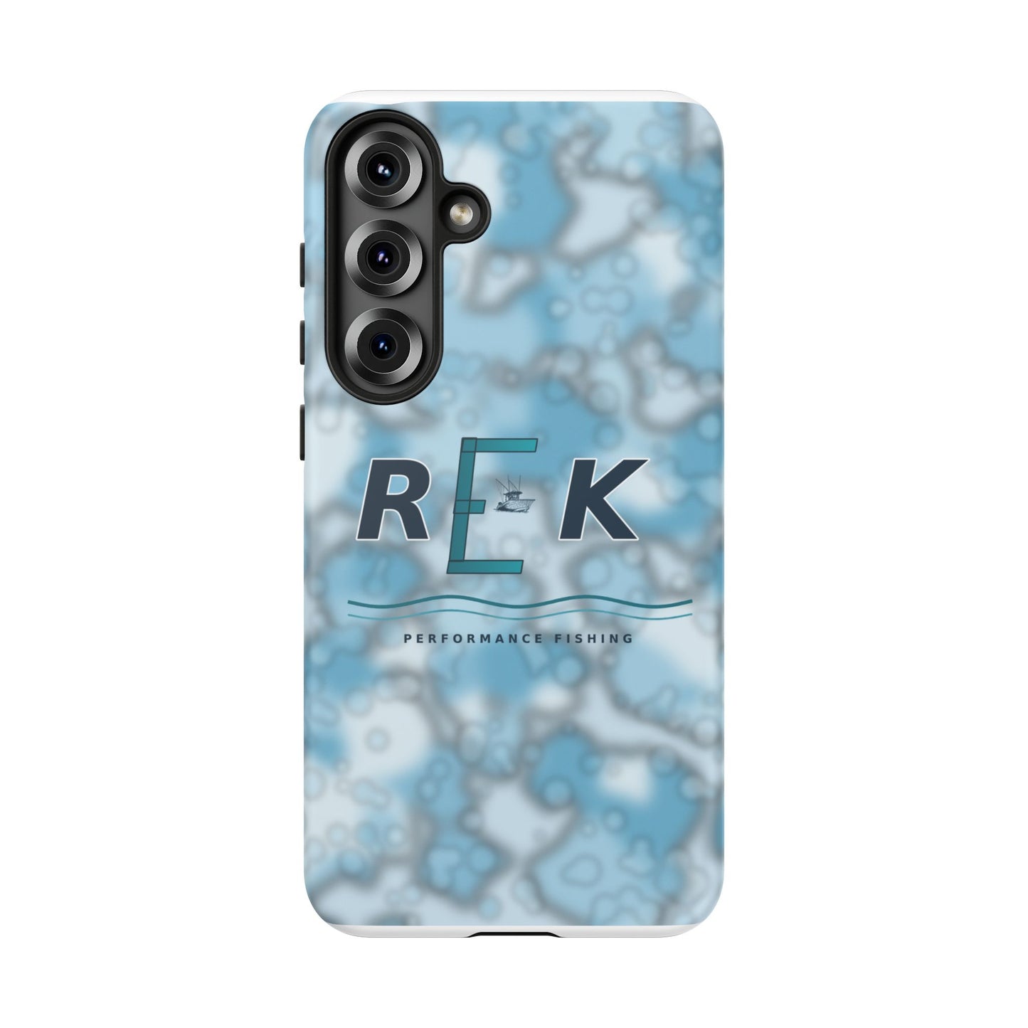 REK Blue Marble Camo Phone Case – Tough Protective iPhone & Samsung Cover