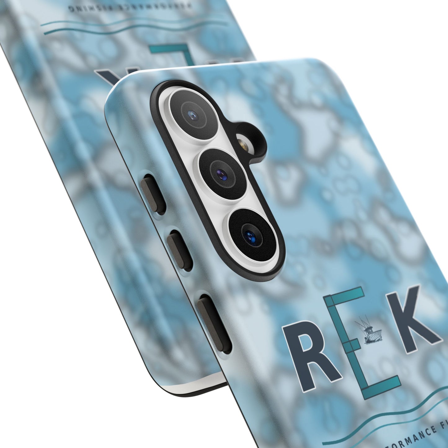 REK Blue Marble Camo Phone Case – Tough Protective iPhone & Samsung Cover