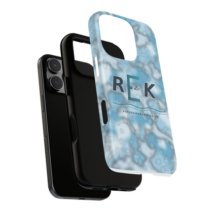REK Blue Marble Camo Phone Case – Tough Protective iPhone & Samsung Cover